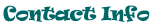 Contact Info text