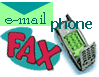 Email, fax & phone image